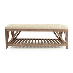 Mathis Tufted Ottoman Limed Grey Oak, Natural Linen CT039-Z E272 A003 Zentique