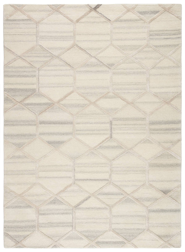 Jaipur Living Jaipur Living Cleveland Hand-tufted Wool Geometric Lattice Rug for Modern Interiors RUG136649