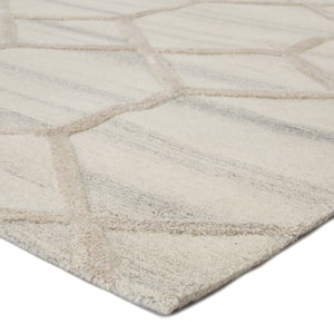 Jaipur Living Jaipur Living Cleveland Hand-tufted Wool Geometric Lattice Rug for Modern Interiors RUG136649