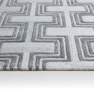 Jaipur Living Jaipur Living Melchor Hand Tufted Wool Viscose Lattice Geometric Rug for Modern Spaces RSW104707