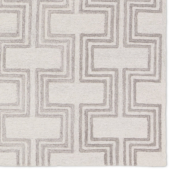 Jaipur Living City Melchor Ct122 Tufted Handmade 60% Wool 40% Viscose Mid-century Modern Geometric Indoor Rug Gray 60% Wool 40% Viscose, 100% Polyester Rug158215