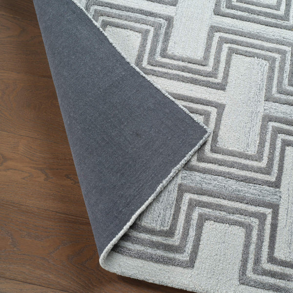 Jaipur Living Jaipur Living Melchor Hand Tufted Wool Viscose Lattice Geometric Rug for Modern Spaces RSW104707