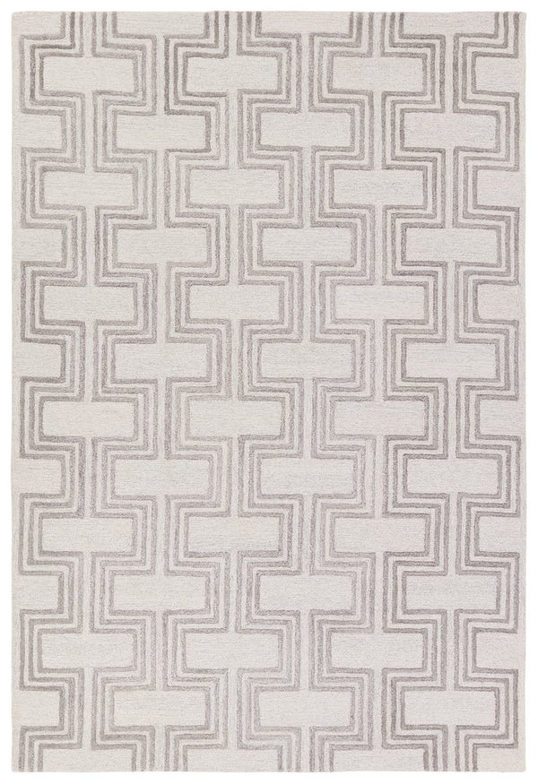 Jaipur Living City Melchor Ct122 Tufted Handmade 60% Wool 40% Viscose Mid-century Modern Geometric Indoor Rug Gray 60% Wool 40% Viscose, 100% Polyester Rug158215