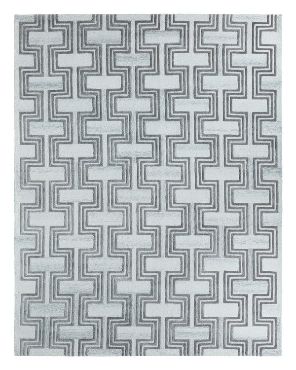 Jaipur Living Jaipur Living Melchor Hand Tufted Wool Viscose Lattice Geometric Rug for Modern Spaces RSW104707