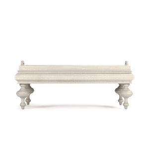 Lara Coffee Table Distressed Ivory Birch CT508 309 Zentique