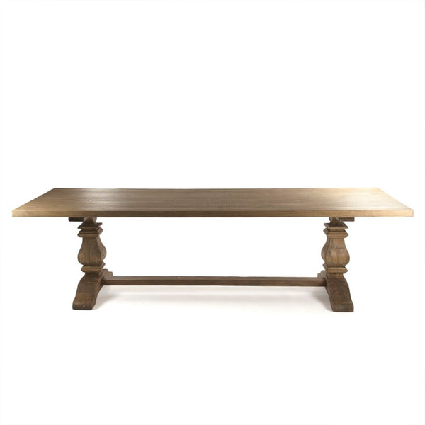 Zentique Avery Solid Pine Dining Table — Durable 4–6 Seating, Smooth Protective Finish, Classic Versatile Design CT514 701