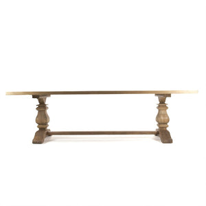 Zentique Avery Solid Pine Dining Table — Durable 4–6 Seating, Smooth Protective Finish, Classic Versatile Design CT514 701