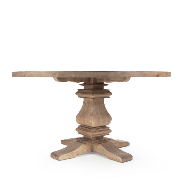 Zentique Max Dining Table Solid Pine 59" Square – Durable Family Table, Neutral Finish, Rustic-Modern Appeal CT565 701