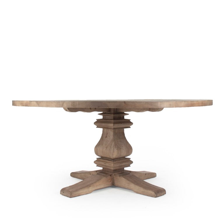 Zentique Max Solid Pine Dining Table Large — Spacious 6–8 Seater, Rustic Modern Square Design, Durable Finish CT565 701 Large