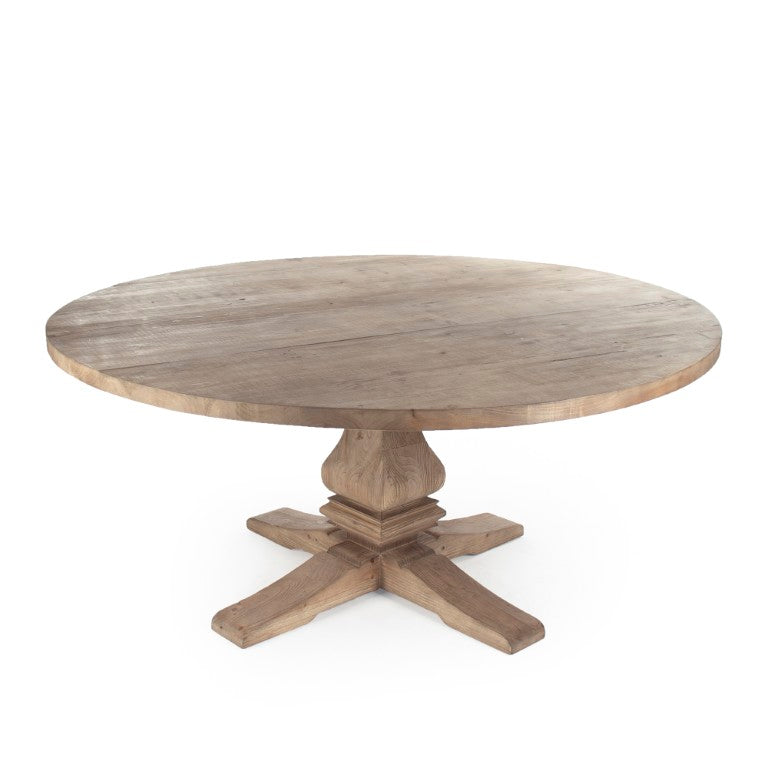 Zentique Max Solid Pine Dining Table Large — Spacious 6–8 Seater, Rustic Modern Square Design, Durable Finish CT565 701 Large