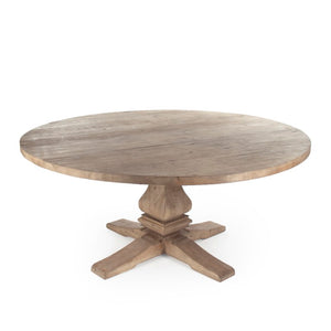 Zentique Max Solid Pine Dining Table Large — Spacious 6–8 Seater, Rustic Modern Square Design, Durable Finish CT565 701 Large
