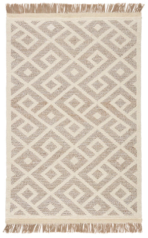 Jaipur Living Jaipur Living Hand Knotted Wool Jute Trellis Area Rug for Room Bedroom RUG146096