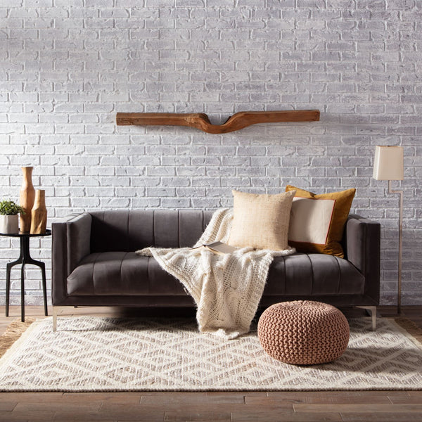 Jaipur Living Jaipur Living Hand Knotted Wool Jute Trellis Area Rug for Room Bedroom RUG146096