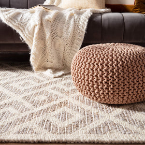 Jaipur Living Jaipur Living Hand Knotted Wool Jute Trellis Area Rug for Room Bedroom RUG146096