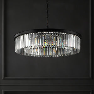 Safavieh JENNAYA Crystal Chandelier in Black - Luxurious Lighting Fixture for Sophisticated Interiors & Spaces CTL1002A