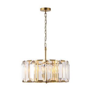 Safavieh SYMONE Glas Chandelier in Gold - Exquisite Crystal Lighting Fixture for Modern & Classic Interiors CTL1010A