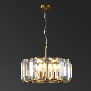 Safavieh SYMONE Glas Chandelier in Gold - Exquisite Crystal Lighting Fixture for Modern & Classic Interiors CTL1010A