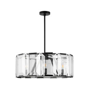 Safavieh ESPERANZA Black Crystal Chandelier – Elegant Illumination for Dining Rooms and Modern Interiors CTL1012A