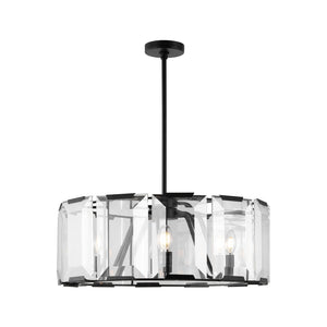 Safavieh ESPERANZA Black Crystal Chandelier – Elegant Illumination for Dining Rooms and Modern Interiors CTL1012A