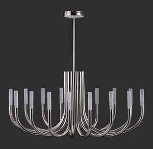 Safavieh Evonne Metal 12 Light Chandelier - Stunning Silver Fixture With Acrylic Accents For Elegant Ambiance Silver Metal ,Acrylic Ctl1013a