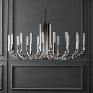 Safavieh Evonne Metal 12 Light Chandelier - Stunning Silver Fixture With Acrylic Accents For Elegant Ambiance Silver Metal ,Acrylic Ctl1013a