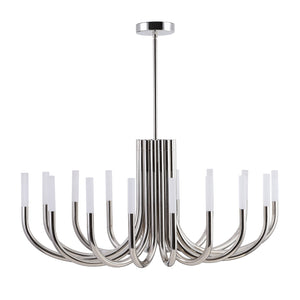 Safavieh Evonne Metal 12 Light Chandelier - Stunning Silver Fixture With Acrylic Accents For Elegant Ambiance Silver Metal ,Acrylic Ctl1013a
