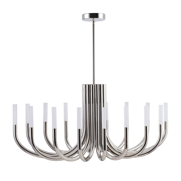 Safavieh Evonne Metal 12 Light Chandelier - Stunning Silver Fixture With Acrylic Accents For Elegant Ambiance Silver Metal ,Acrylic Ctl1013a