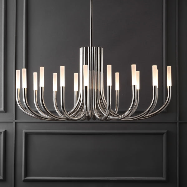Safavieh Evonne Metal 12 Light Chandelier - Stunning Silver Fixture With Acrylic Accents For Elegant Ambiance Silver Metal ,Acrylic Ctl1013a