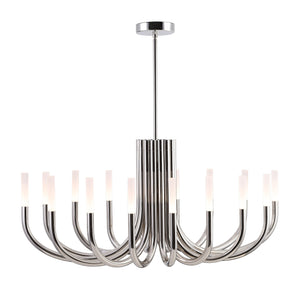 Safavieh Evonne Metal 12 Light Chandelier - Stunning Silver Fixture With Acrylic Accents For Elegant Ambiance Silver Metal ,Acrylic Ctl1013a