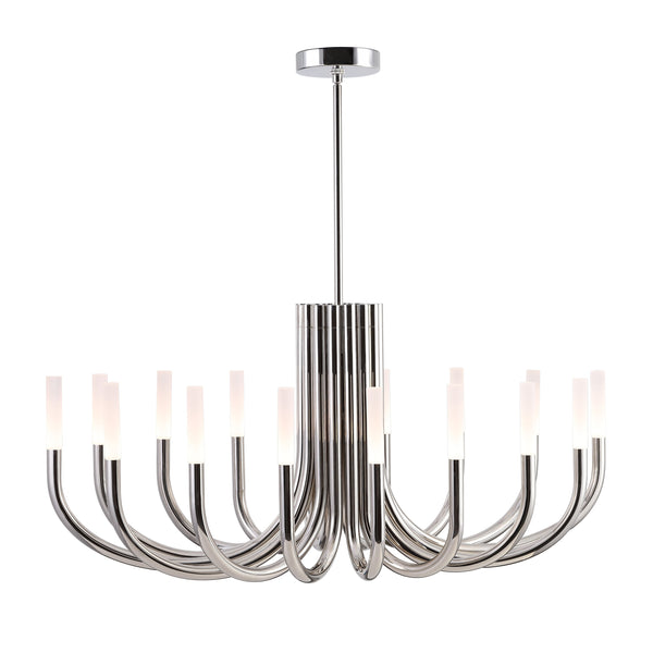 Safavieh Evonne Metal 12 Light Chandelier - Stunning Silver Fixture With Acrylic Accents For Elegant Ambiance Silver Metal ,Acrylic Ctl1013a