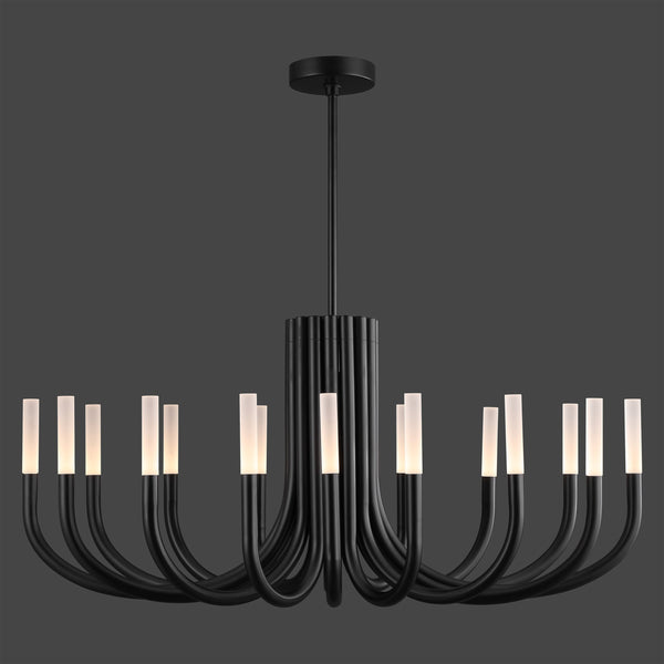 Safavieh Evonne Metal 12 Light Chandelier In Sleek Black - Modern Design For Elegant Home Lighting Solutions Black 70% Metal,20% Tempered Glass,10% Electrical Ctl1013b