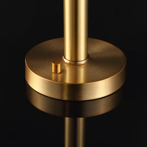 Safavieh HARVEY Metal Dome Table Lamp – Modern Minimalist Design for Versatile Home Task Lighting Solutions Gold CTL1024A