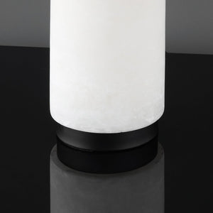 Safavieh SYDNI Alabaster Pillar Table Lamp - Elegant White Accent Light for Modern & Classic Interiors CTL1029A
