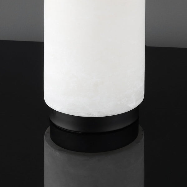 Safavieh SYDNI Alabaster Pillar Table Lamp - Elegant White Accent Light for Modern & Classic Interiors CTL1029A
