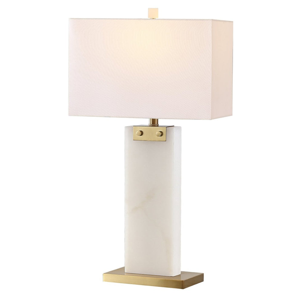 Safavieh MORGEN Alabaster Table Lamp – Elegant Spanish Design with Soft Illumination for Every Room Decor Gold / White CTL1030B
