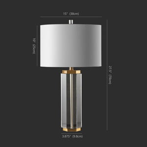 Safavieh ROSHAN Crystal Table Lamp - Elegant Clear & Gold Design for Cozy Illumination in Any Room CTL1034A