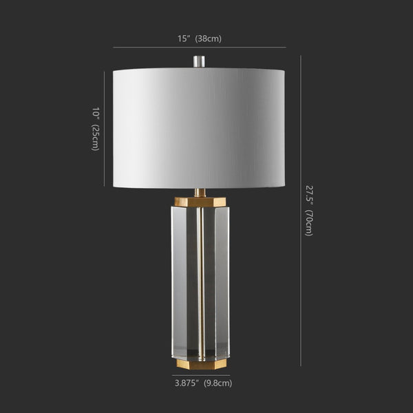 Safavieh ROSHAN Crystal Table Lamp - Elegant Clear & Gold Design for Cozy Illumination in Any Room CTL1034A