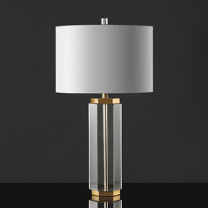 Safavieh ROSHAN Crystal Table Lamp - Elegant Clear & Gold Design for Cozy Illumination in Any Room CTL1034A