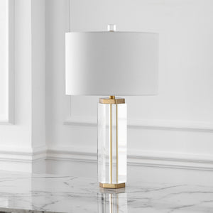 Safavieh ROSHAN Crystal Table Lamp - Elegant Clear & Gold Design for Cozy Illumination in Any Room CTL1034A