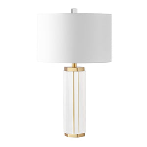 Safavieh ROSHAN Crystal Table Lamp - Elegant Clear & Gold Design for Cozy Illumination in Any Room CTL1034A