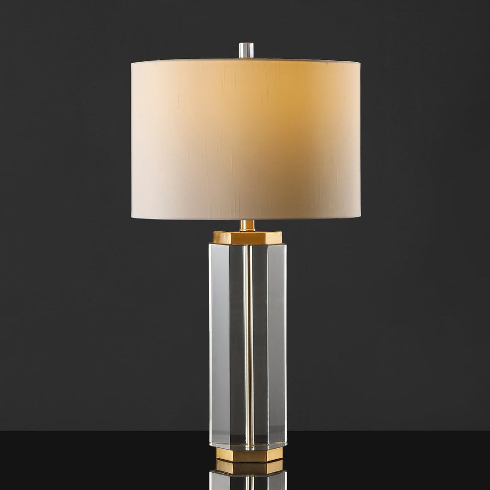 Safavieh ROSHAN Crystal Table Lamp - Elegant Clear & Gold Design for Cozy Illumination in Any Room CTL1034A