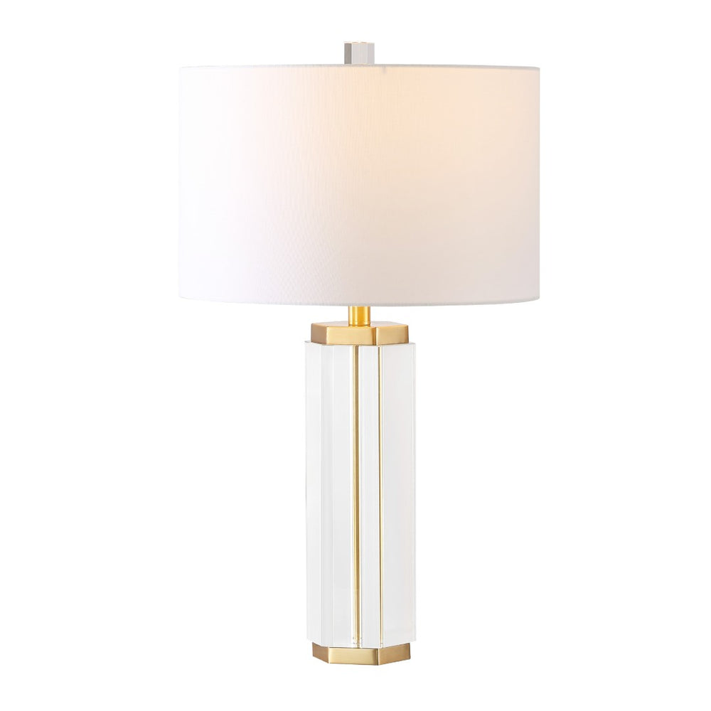 Safavieh ROSHAN Crystal Table Lamp - Elegant Clear & Gold Design for Cozy Illumination in Any Room CTL1034A