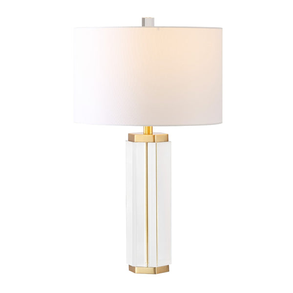 Safavieh ROSHAN Crystal Table Lamp - Elegant Clear & Gold Design for Cozy Illumination in Any Room CTL1034A