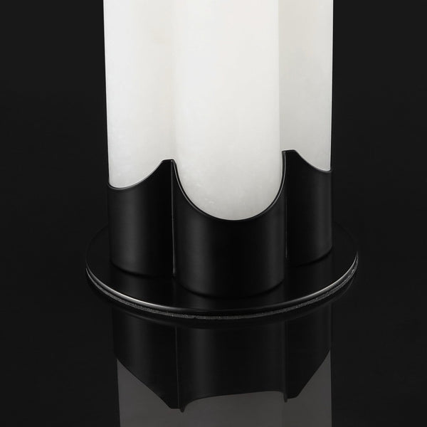 Safavieh CHAVEZ Alabaster Table Lamp - Modern Design with Warm Glow for Stylish Living Rooms and Bedrooms White / Black CTL1038C