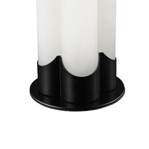 Safavieh CHAVEZ Alabaster Table Lamp - Modern Design with Warm Glow for Stylish Living Rooms and Bedrooms White / Black CTL1038C