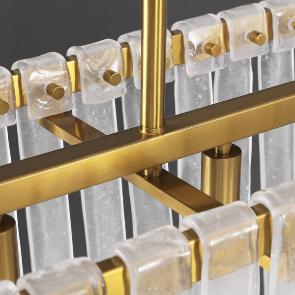 Safavieh Rosalana Glass Chandelier Gold / Clear Metal / Glass CTL1042A