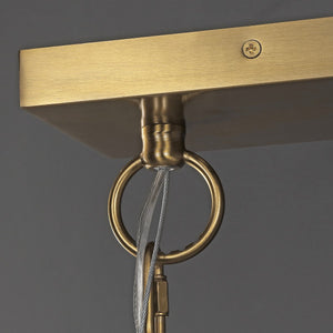 Safavieh Rosalana Glass Chandelier Gold / Clear Metal / Glass CTL1042A