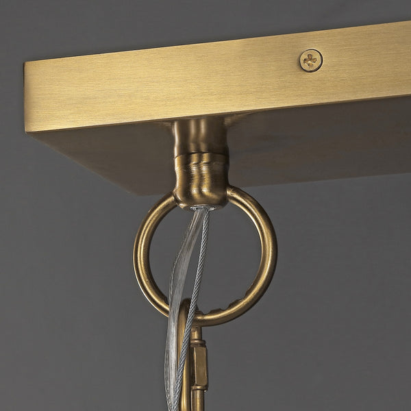 Safavieh Rosalana Glass Chandelier Gold / Clear Metal / Glass CTL1042A