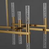 Safavieh Evaria Acrylic Tube Chandelier Gold Metal / Glass / Acrylic CTL1043A