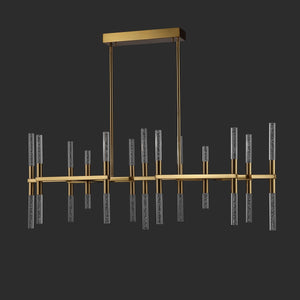 Safavieh Evaria Acrylic Tube Chandelier Gold Metal / Glass / Acrylic CTL1043A